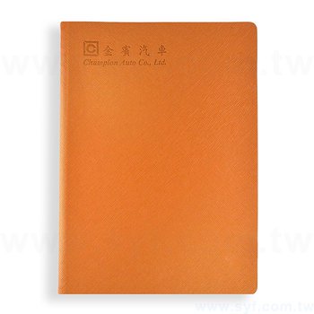 16K時尚典雅壓紋環裝工商日誌-左翻直式線圈PU筆記本-可訂製內頁及客製化加印LOGO_0
